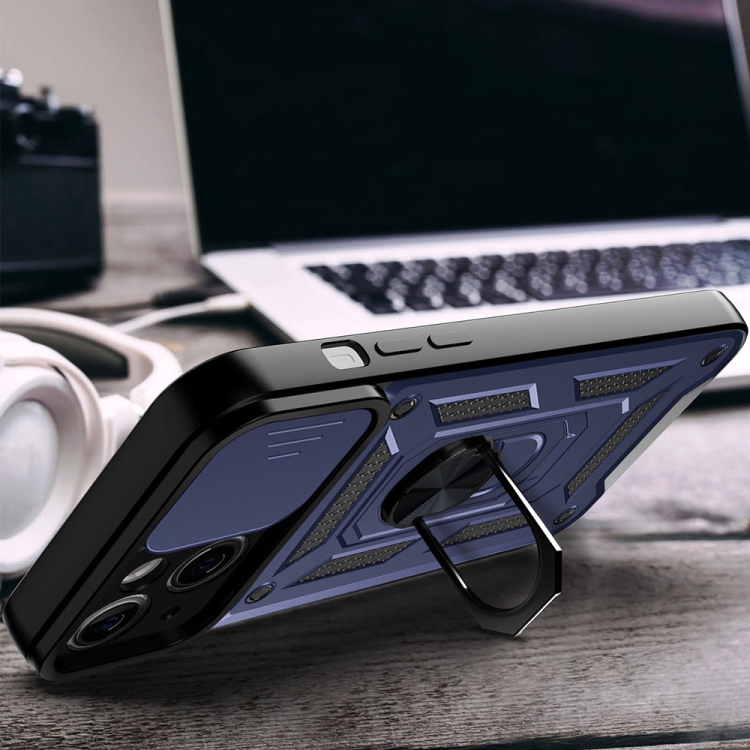  iPhone 14 Pro Skal CamShield Hybrid Ring Blå