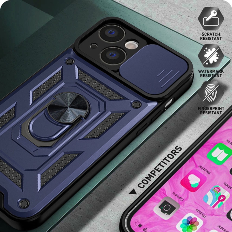  iPhone 14 Pro Skal CamShield Hybrid Ring Blå