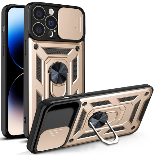  iPhone 14 Pro Skal CamShield Hybrid Ring Guld