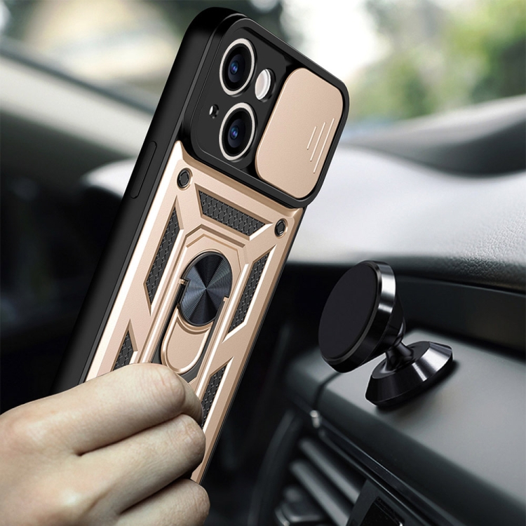 iPhone 14 Pro Skal CamShield Hybrid Ring Guld