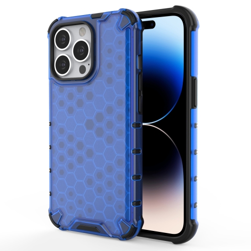  iPhone 14 Pro Skal Shockproof Honeycomb Blå