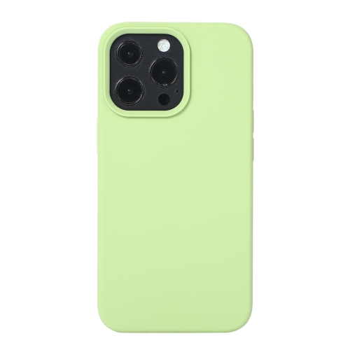  iPhone 14 Pro Skal Liquid Silikon Matcha Grön