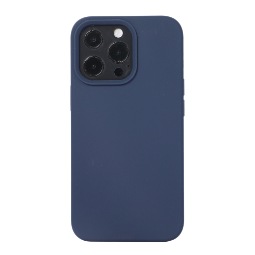  iPhone 14 Pro Skal Liquid Silikon Mörk Blå