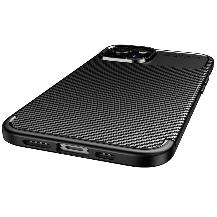  iPhone 14 Pro Skal Kolfiber Textur Svart