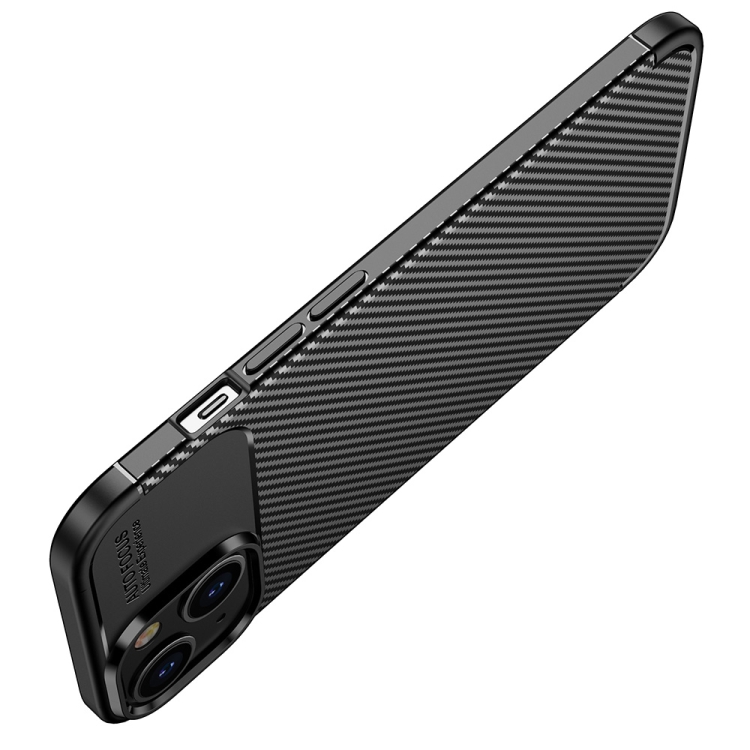  iPhone 14 Pro Skal Kolfiber Textur Blå