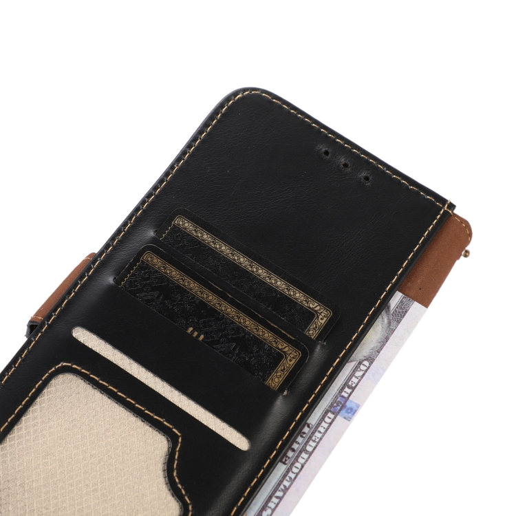  iPhone 14 Pro Fodral Crazy Horse Läder Svart