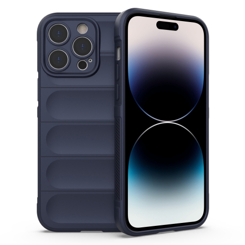  iPhone 14 Pro Skal Magic Shield TPU Mörk Blå