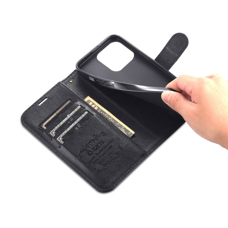 AZNS AZNS iPhone 14 Pro Fodral Läder Svart