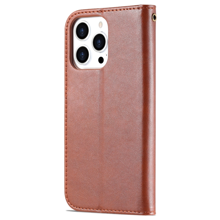 AZNS AZNS iPhone 14 Pro Fodral Läder Brun