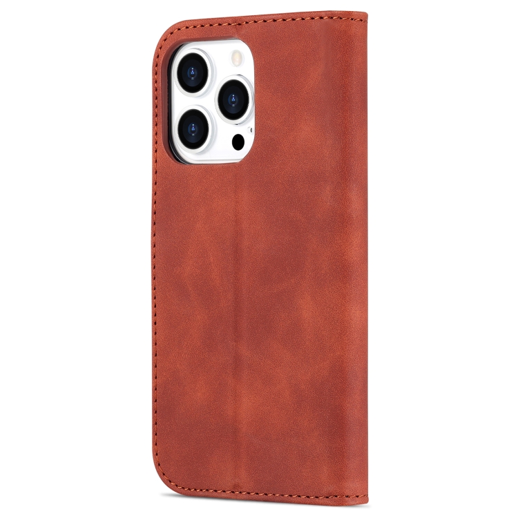 AZNS AZNS iPhone 14 Pro Fodral Läder Brun