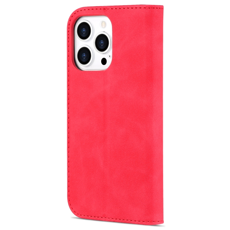 AZNS AZNS iPhone 14 Pro Fodral Läder Röd
