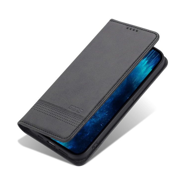 AZNS AZNS iPhone 14 Pro Fodral Flip Läder Svart