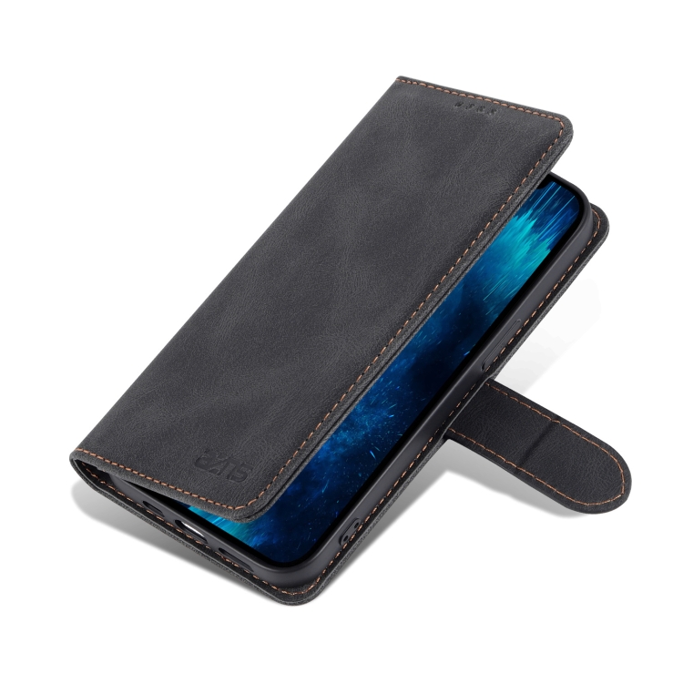 AZNS AZNS iPhone 14 Pro Fodral Skin Feel Läder Svart