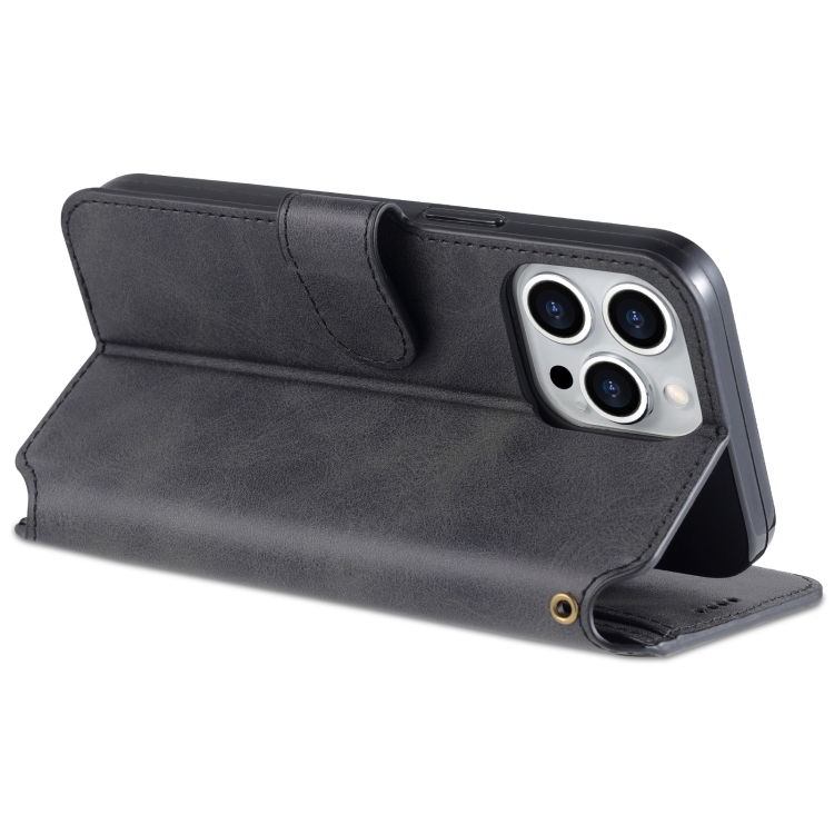 AZNS AZNS iPhone 14 Pro Fodral Läder Svart