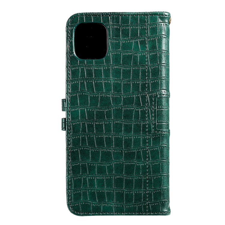  iPhone 14 Pro Fodral Krokodil Textur Grön