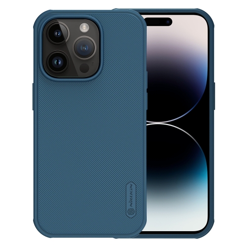 NILLKIN NILLKIN iPhone 14 Pro Skal Frosted Shield Blå