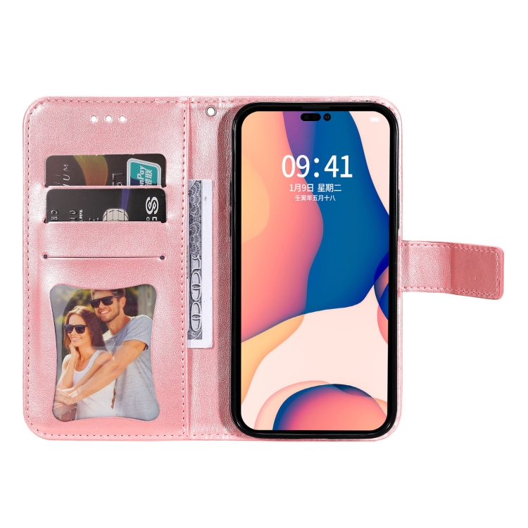  iPhone 14 Pro Fodral Mandala Blossom Roséguld
