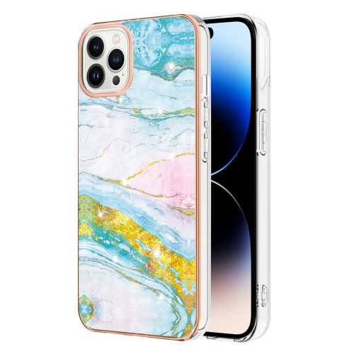  iPhone 14 Pro Skal Marmor Electroplate TPU
