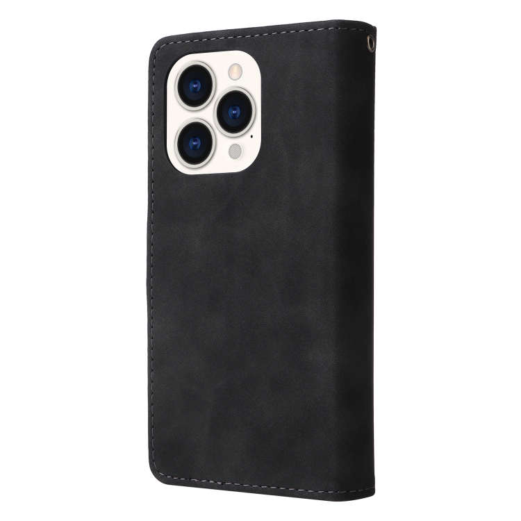  iPhone 14 Pro Fodral Flerfack Multifunktionell Svart