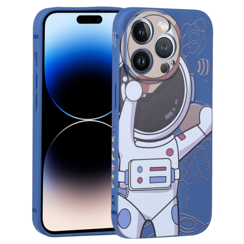 iPhone 14 Pro Skal Spaceman Blå/Beige