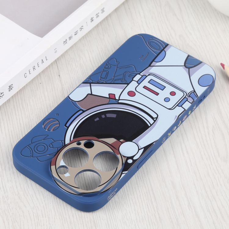  iPhone 14 Pro Skal Spaceman Blå/Beige