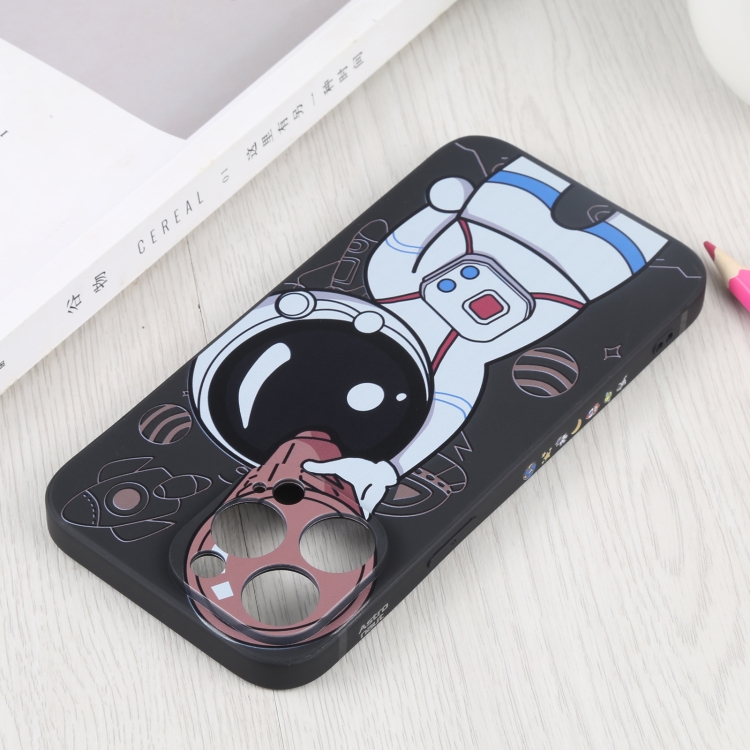  iPhone 14 Pro Skal Spaceman Svart/Brun
