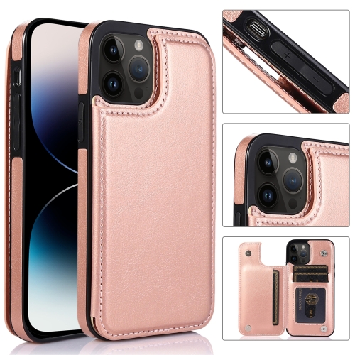  iPhone 14 Pro Skal Med Kortfack Roséguld