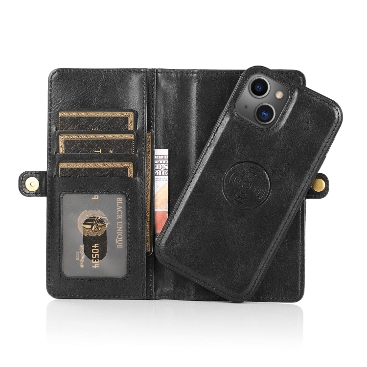  iPhone 14 Pro 2in1 Fodral Magnet Med Frontficka Svart