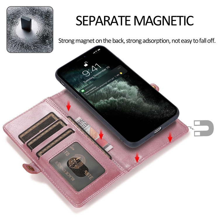  iPhone 14 Pro 2in1 Fodral Magnet Med Frontficka Roséguld