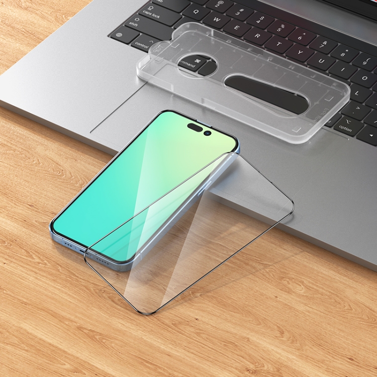 HOCO HOCO iPhone 14 Pro Skärmskydd Ez Fit Heltäckande Härdat Glas