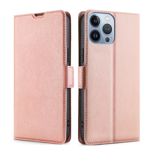  iPhone 14 Pro Fodral Slim Flip Roséguld