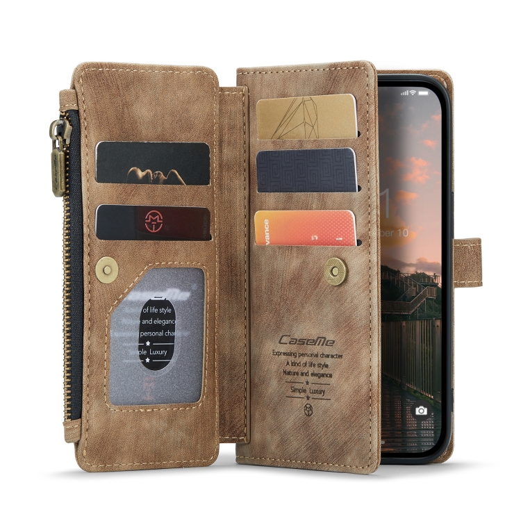 CASEME CASEME iPhone 14 Pro Fodral Multifunktionell Brun