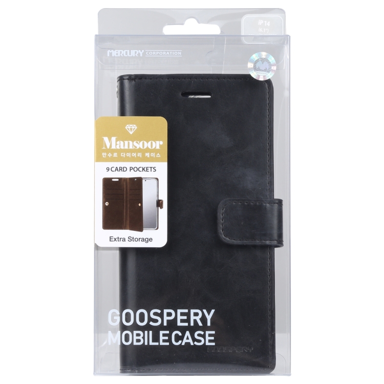 Mercury GOOSPERY Goospery iPhone 14 Pro Fodral 9-Kort Svart