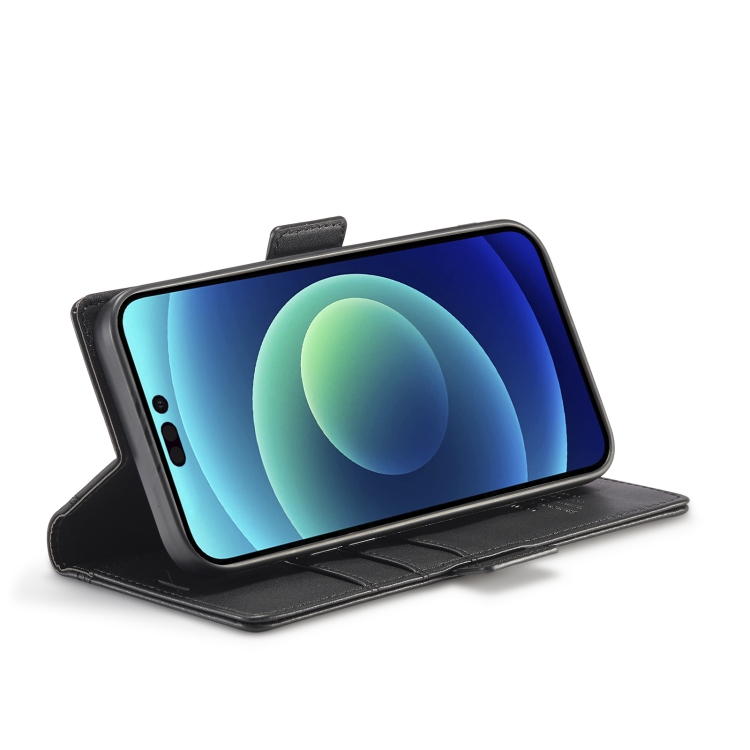 LC.IMEEKE LC.IMEEKE iPhone 14 Pro Fodral Med Magnetisk Stängning Svart