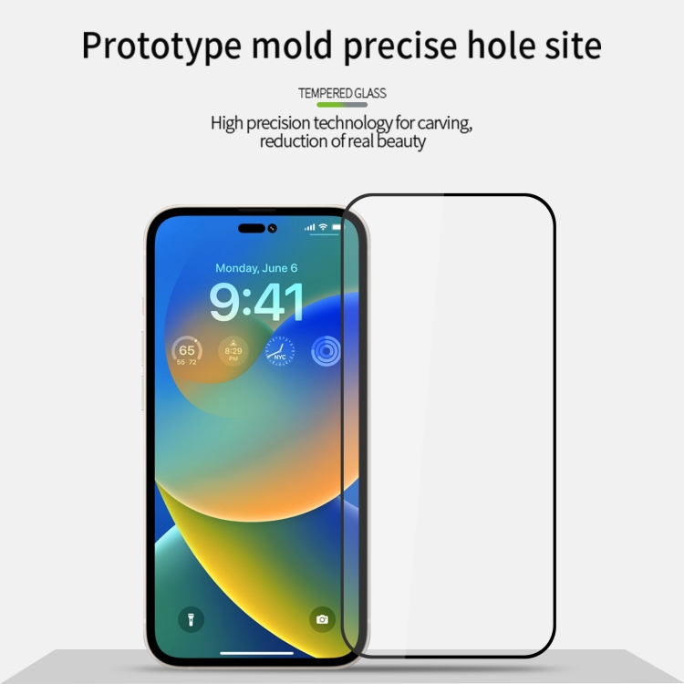 MOFI MOFI iPhone 14 Pro Skärmskydd Heltäckande Härdat Glas