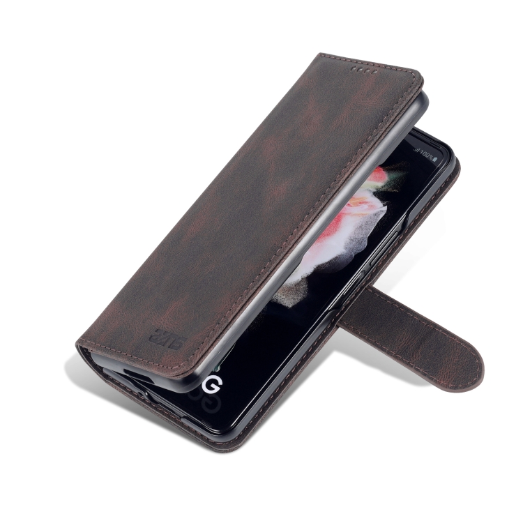 AZNS AZNS Galaxy Z Fold 3 Fodral Skin Touch Brun