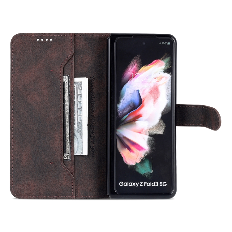 AZNS AZNS Galaxy Z Fold 3 Fodral Skin Touch Brun