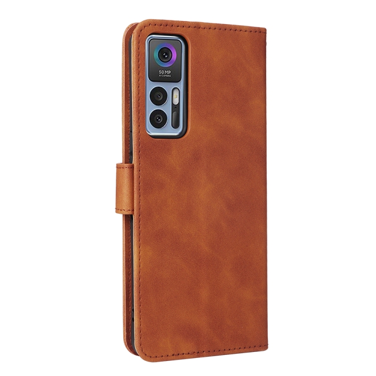  TCL 30+ (2022) Fodral Skin Touch Brun