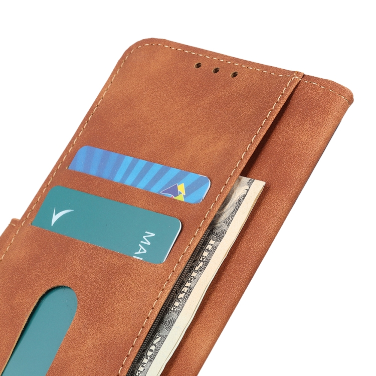 KHAZNEH KHAZNEH Motorola Moto G52/G82 Fodral Retro Läder Brun