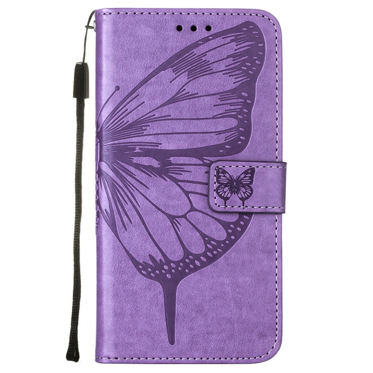  Motorola Moto G52/G82 Fodral Tryckt Fjäril Lila