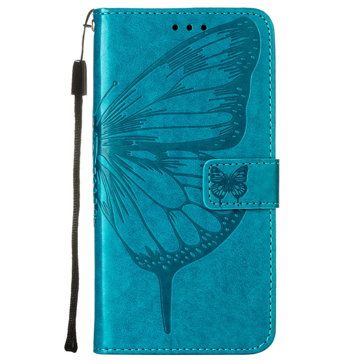  Motorola Moto G52/G82 Fodral Tryckt Fjäril Blå