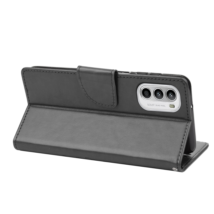 Motorola Moto G52/G82 Fodral Blommigt Tryck Svart