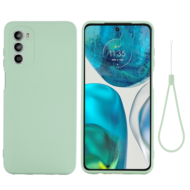  Motorola Moto G52/G82 Skal Liquid Silikon Grön