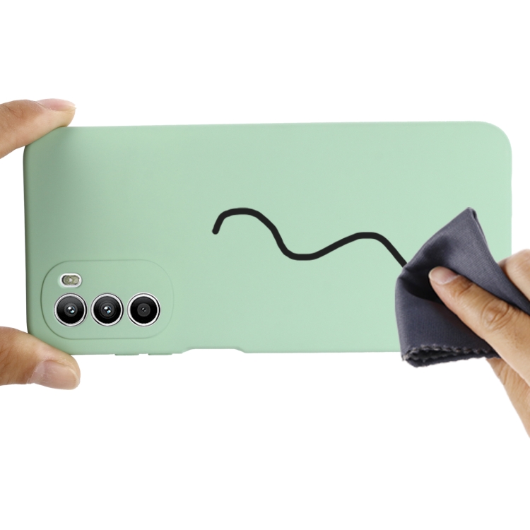  Motorola Moto G52/G82 Skal Liquid Silikon Grön