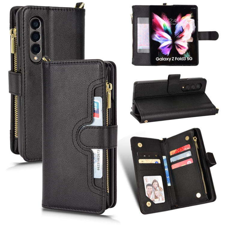  Galaxy Z Fold 3 Fodral Multifunktionell Svart