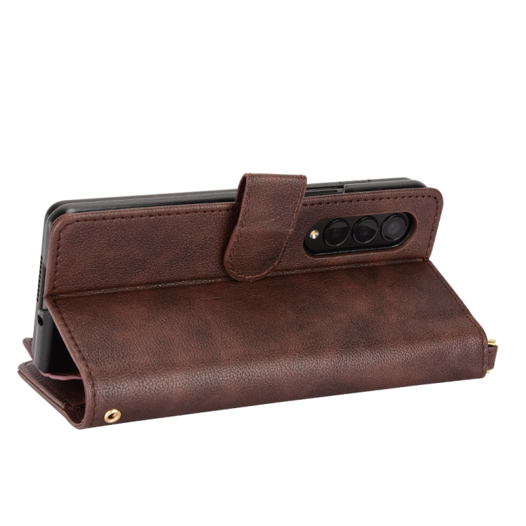  Galaxy Z Fold 3 Fodral Multifunktionell Brun