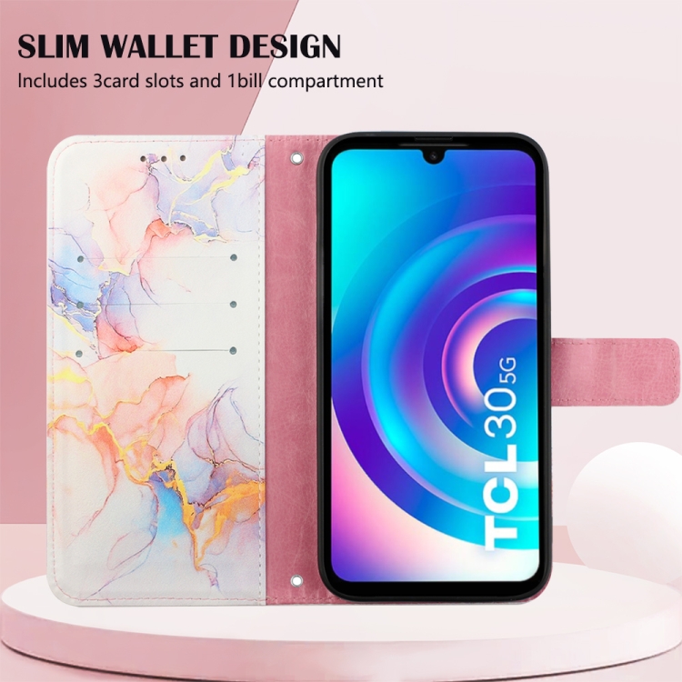  TCL 30+ (2022) Fodral Marmor Galaxy Vit