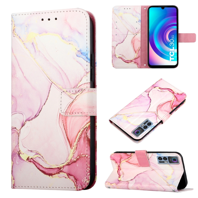  TCL 30+ (2022) Fodral Marmor Rosa