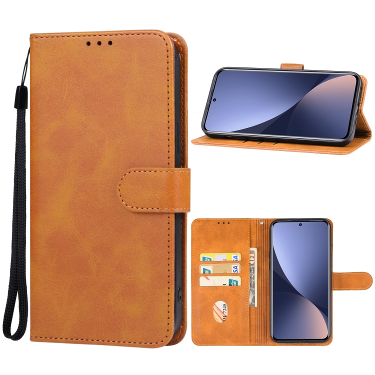  Xiaomi 13 5G Fodral Solid Läder Brun
