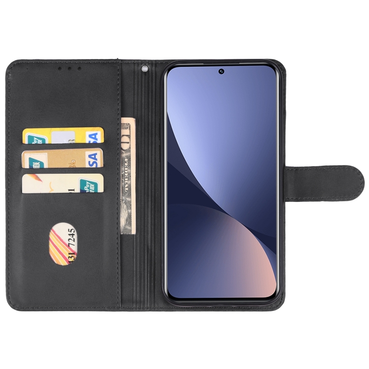  Xiaomi 13 5G Fodral Solid Läder Svart